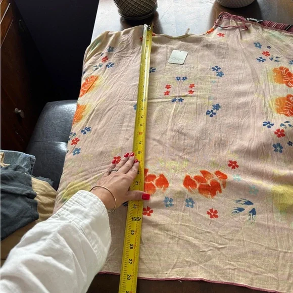 NWT Free People Crochet Tunic Top XS Antique Combo Boho Lagenlook Cottagecore - Picture 11 of 15